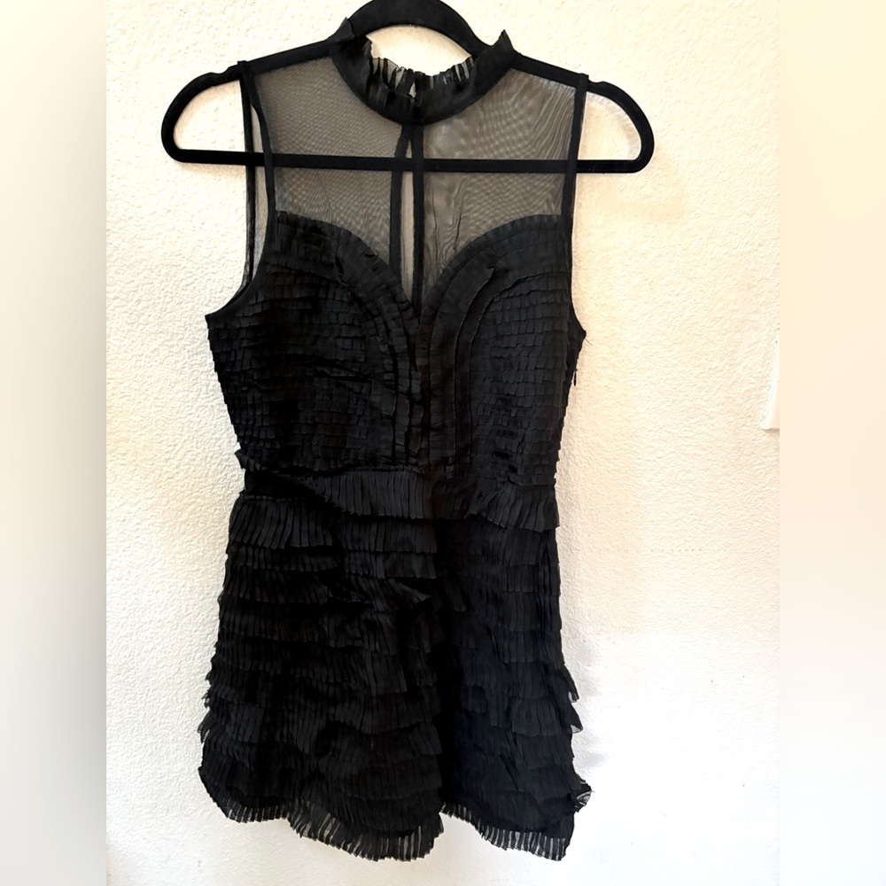 Free People Sheer Ruffle Mini Tank Dress   🌵2